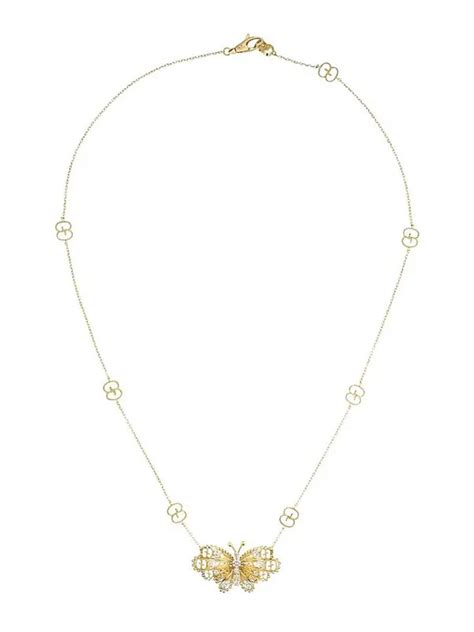 gucci lmdm necklace 42cm gold top ruby